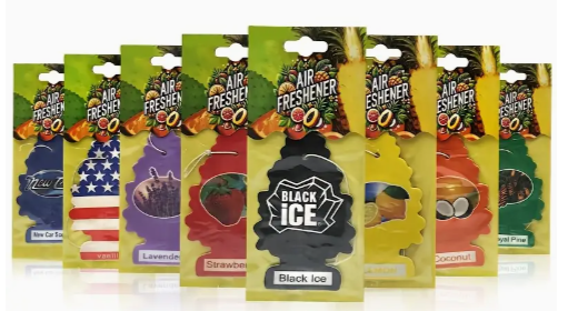 Pack of 6 hanging tree car air fresheners