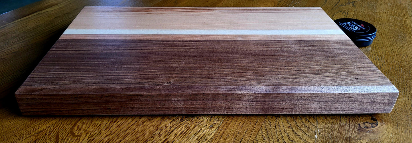 Overhead view of The Turlough with Saw Swag Board Butter on an oak farmhouse table