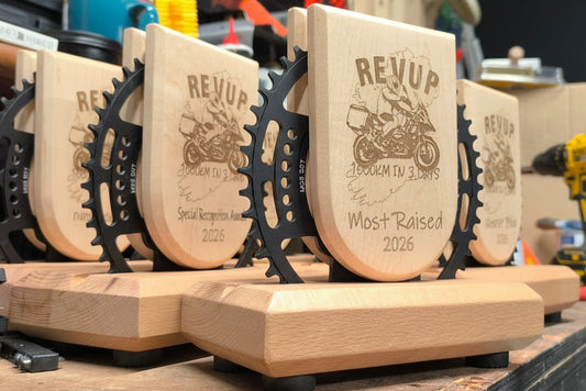 Heavyweight executive statement piece award crafted from solid wood, ideal for high-end corporate milestones and sponsor recognition