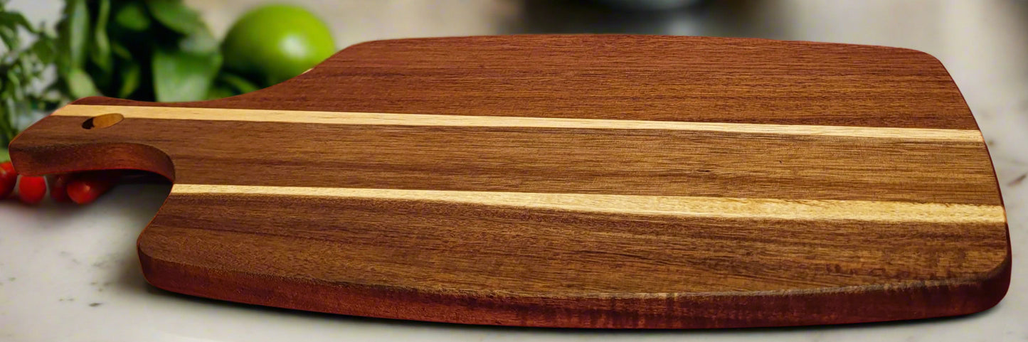 Modern wooden cheese board ideal for hosting dinner parties and social events