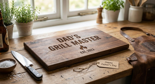 Personalised chopping boards for Father's Day