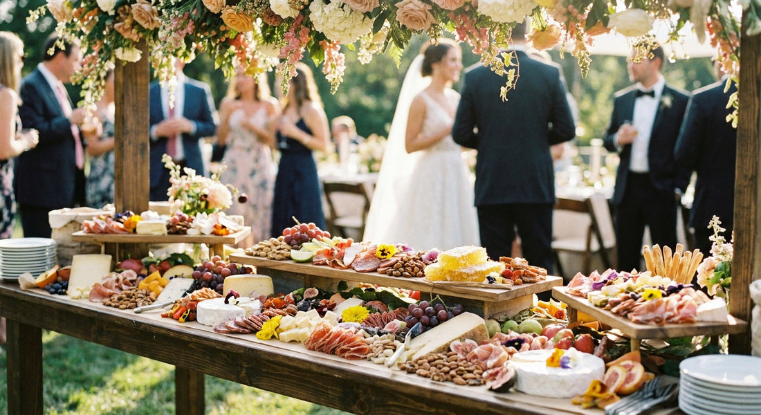 Charcuterie boards for wedding receptions