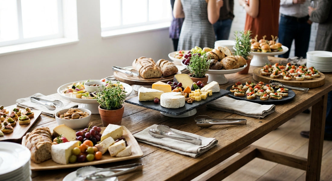 Serving platters for buffet catering