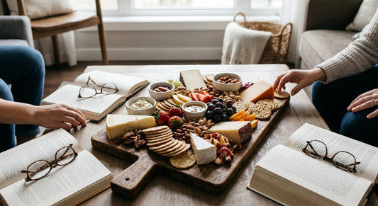 Grazing boards for a book club evening