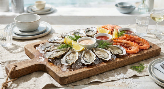 Serving boards for oyster and seafood displays