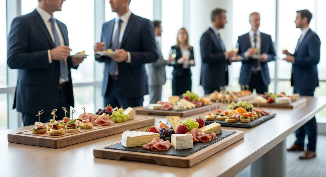 Serving boards for corporate event catering