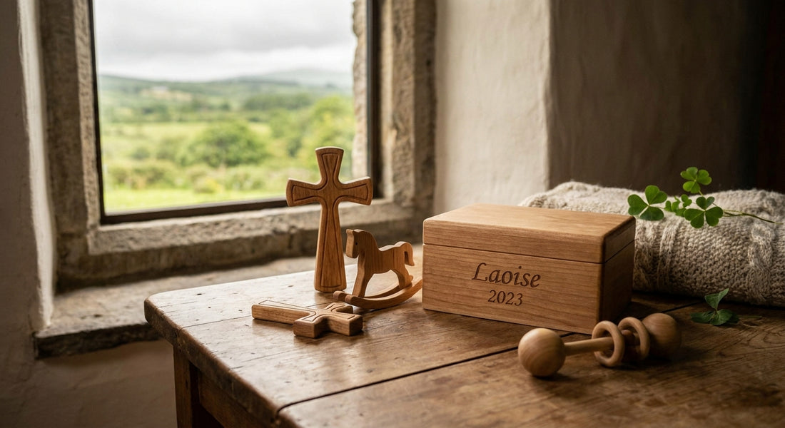 Wooden gifts for a christening in Ireland