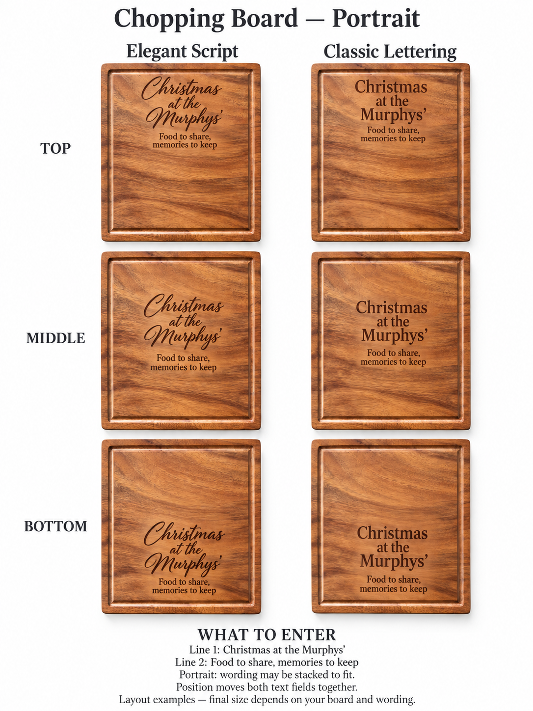 Personalised Board Engraving