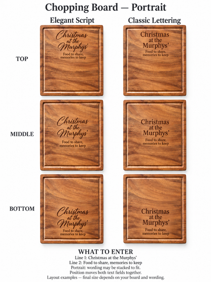Personalised Board Engraving