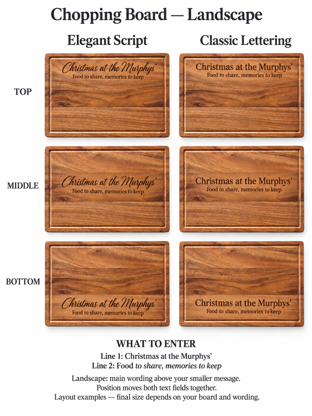Personalised Board Engraving