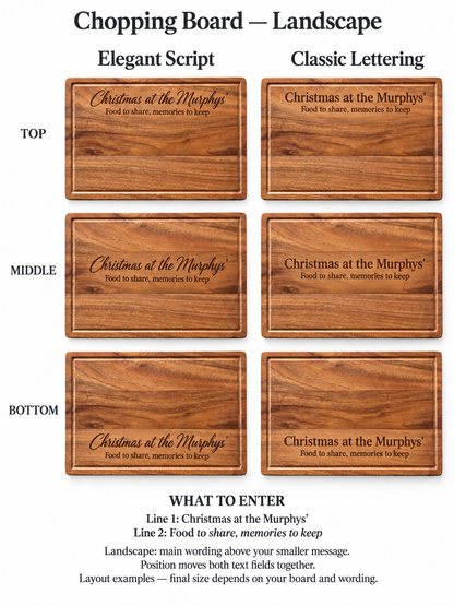 Personalised Board Engraving