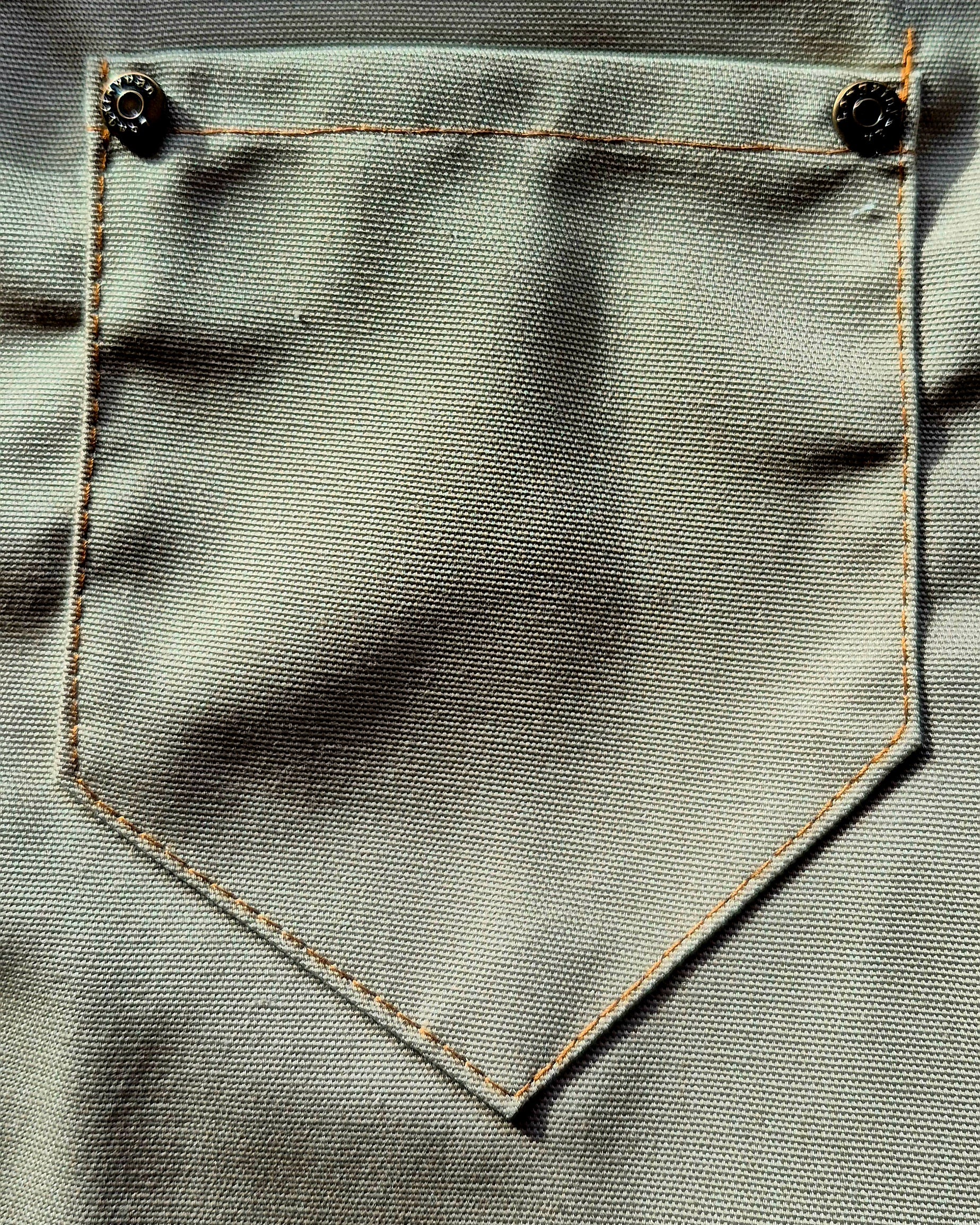 Close up of apron small pocket