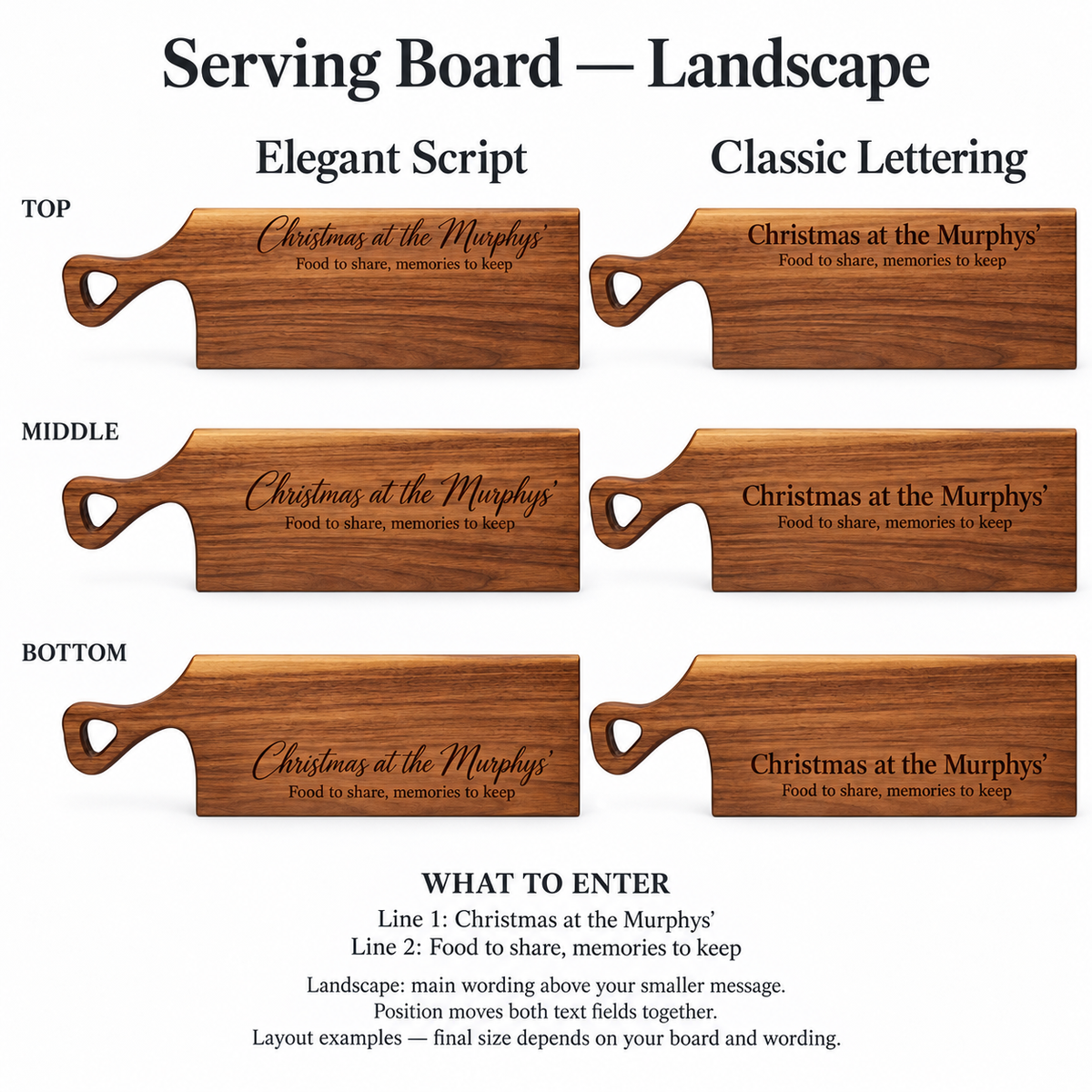 Personalised Board Engraving