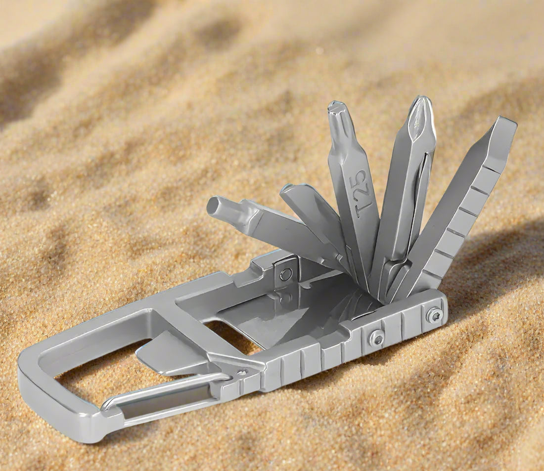 Multi tool photographed with all accessories open
