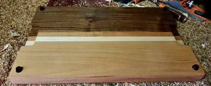 Underside of butcher block with non-slip rubber feet