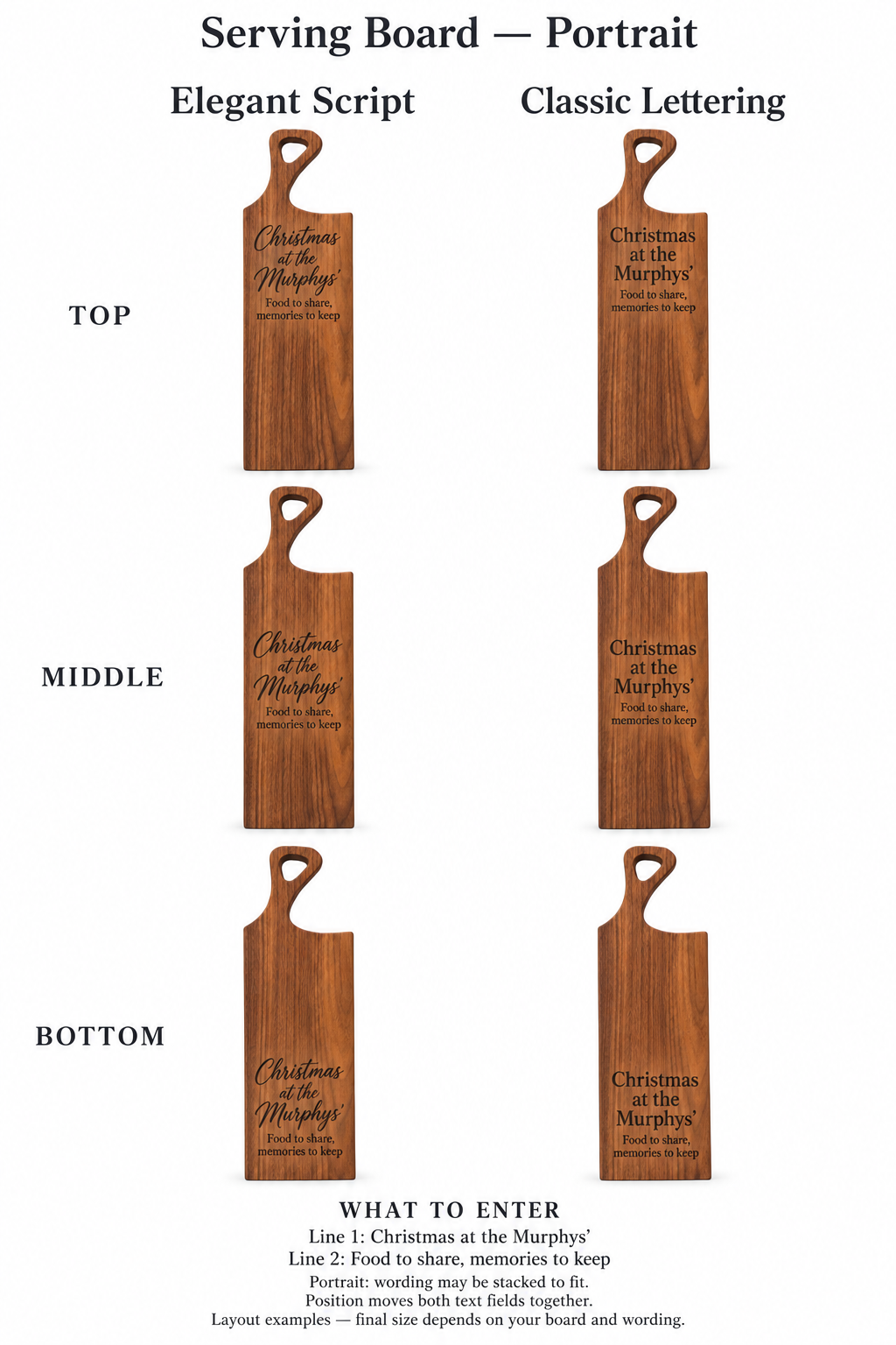 Personalised Board Engraving