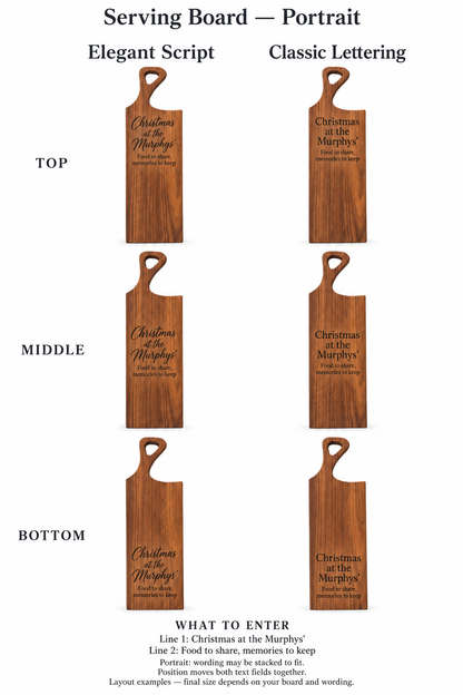 Personalised Board Engraving