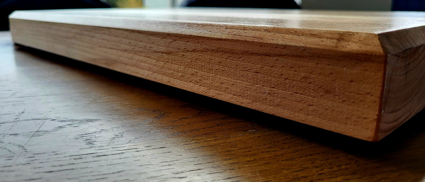 Spalted beech accents across Irish-crafted butcher block