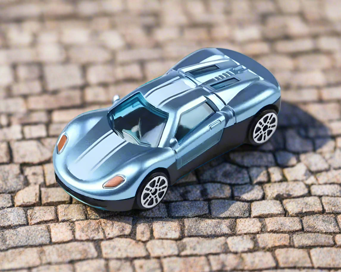 Kids play mat with pullback cars and signs