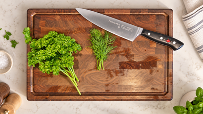 Medium Dark Walnut Chopping Board with Juice Groove