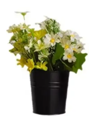 stylish black metal flower pots for modern homes