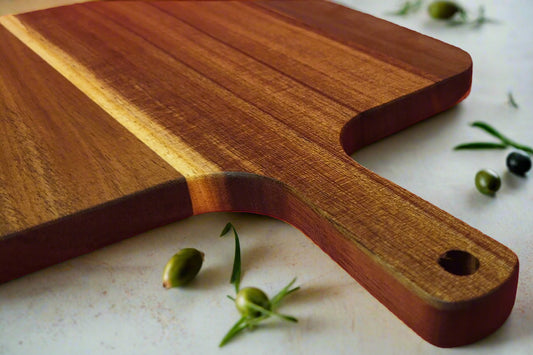 The Moyvalley contemporary wooden charcuterie board with a sleek and spacious design