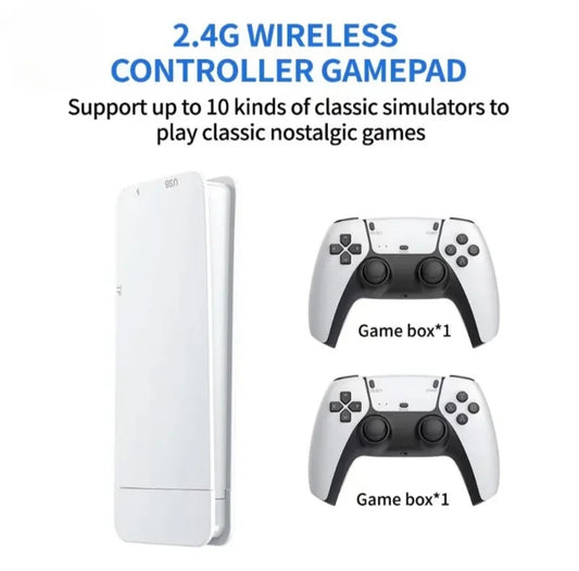 Close-up of HDMI retro console system
