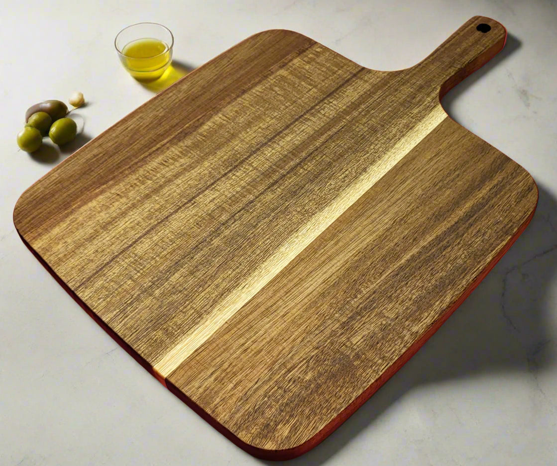 Modern wooden cheese board ideal for hosting large dinner parties and events.